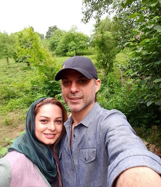 عکس جدید پیمان معادی و همسرش