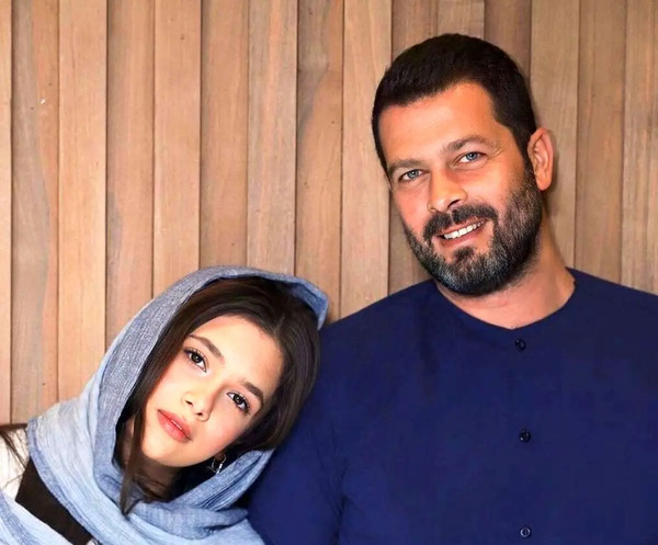 عکس پژمان بازغی و دخترش در کودک شو
