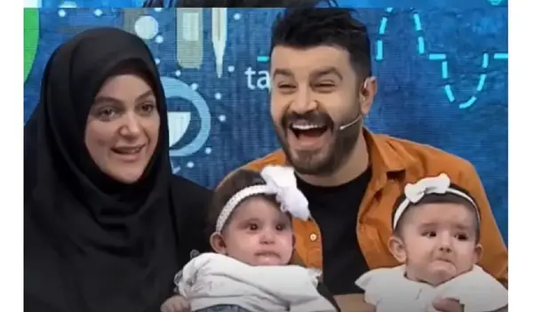 عکس پیمان طالبی با دخترش