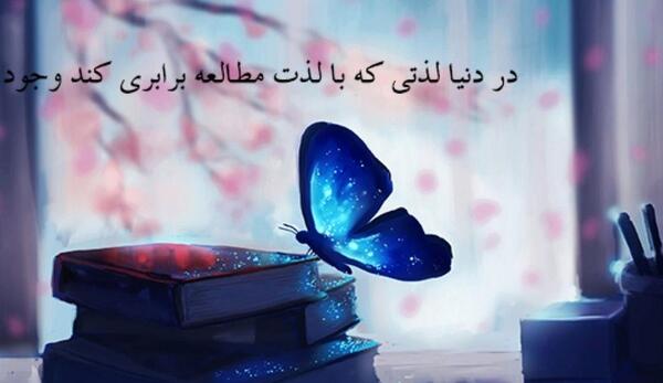 عکس پروانه رو کتاب