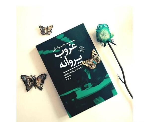 عکس پروانه با کتاب