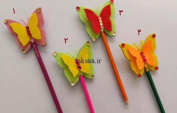 عکس پروانه نمدی با الگو