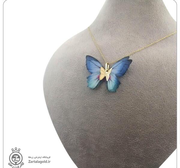 عکس پروانه مشکی ابی