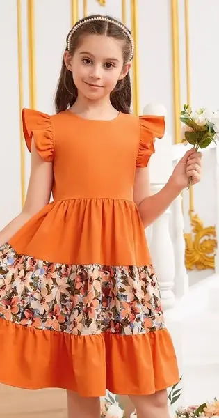 عکس لباس پروانه ای دخترانه
