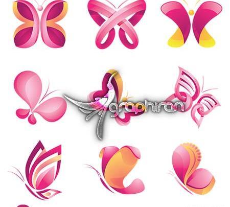 عکس پروانه برای لوگو