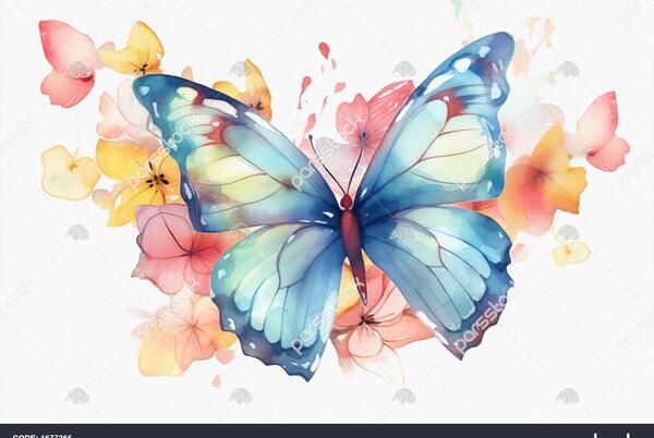 عکس گل پروانه ای