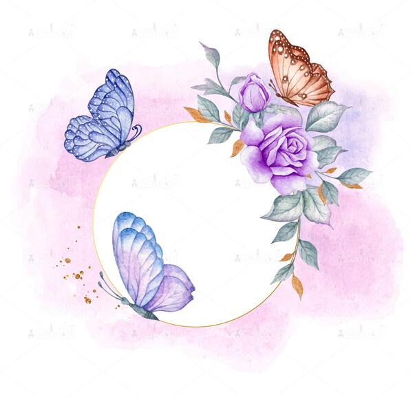 عکس گل پروانه ای