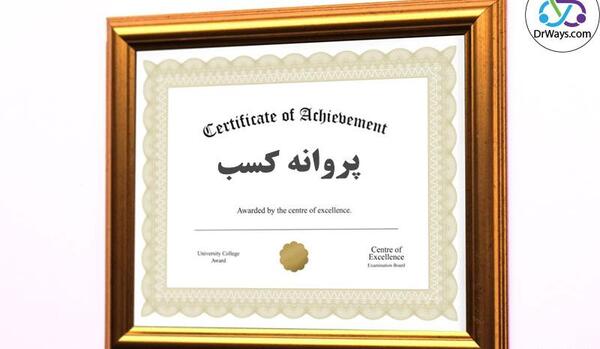 عکس پروانه کسب شراکتی