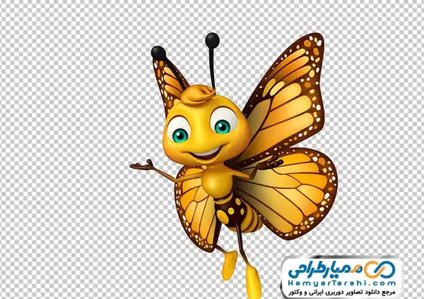 عکس کارتونی پروانه ها