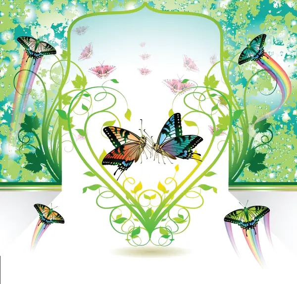 عکس پروانه در قلب