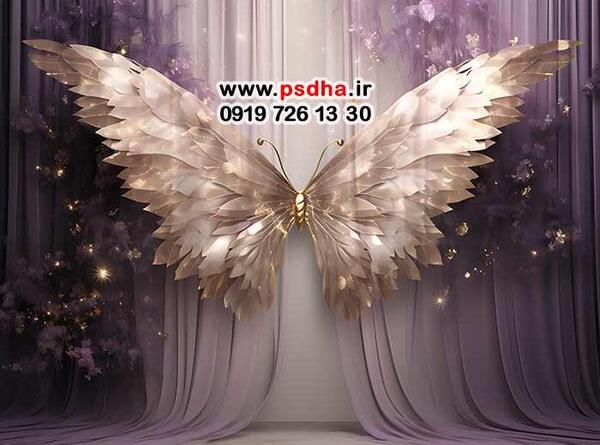 عکس پس زمینه پروانه طلایی