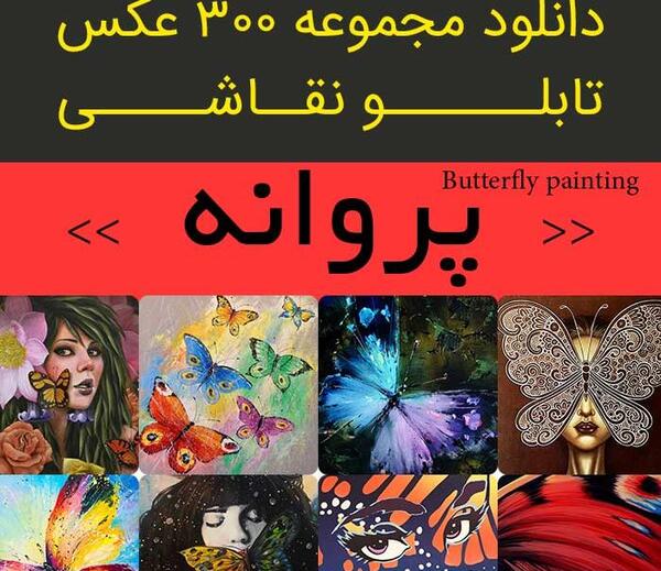 عکس گل و پروانه سیاه و سفید