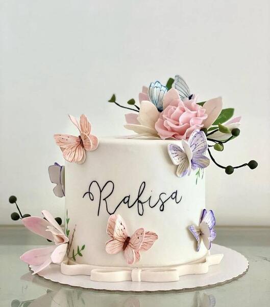 عکس پروانه چاپی برای کیک