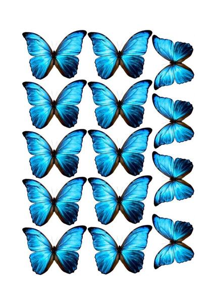 عکس پروانه چاپی برای کیک