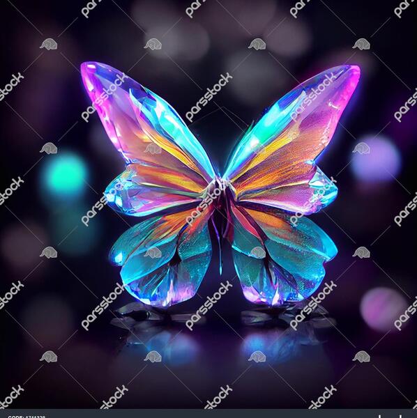 عکس پروانه های جادویی