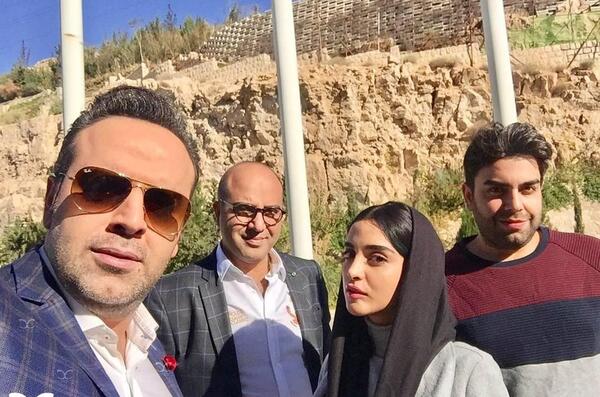 عکس بهرنگ علوی و پوریا پور سرخ