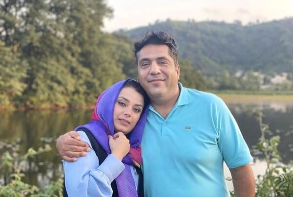 عکس خواننده پوریا راد و همسرش