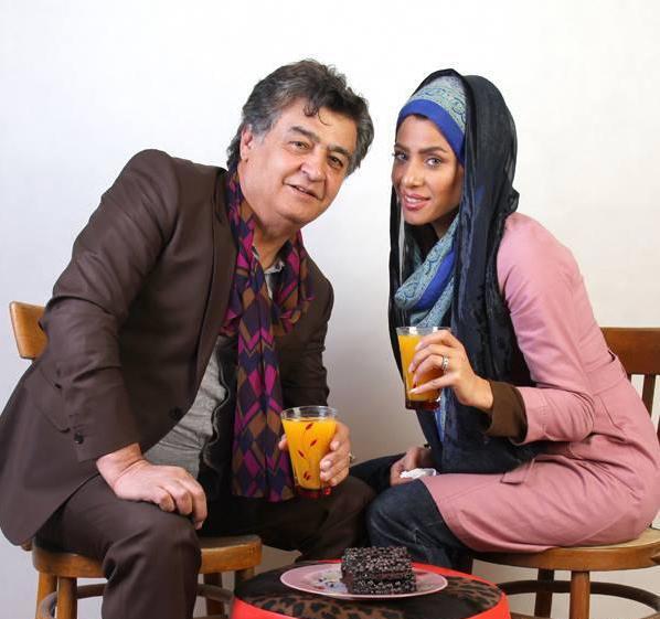 عکس پویا بیاتی با همسرش