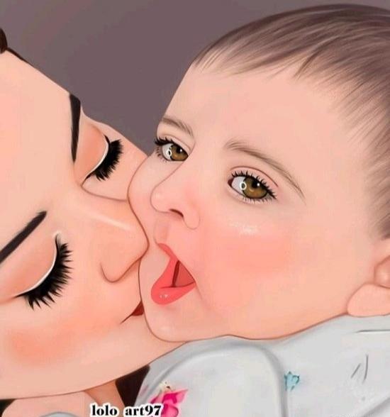 عکس عاشقانه پدر مادر با بچه
