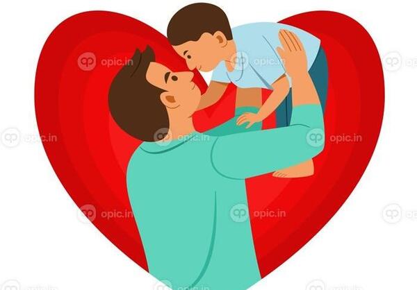 عکس پدر پسری کارتونی