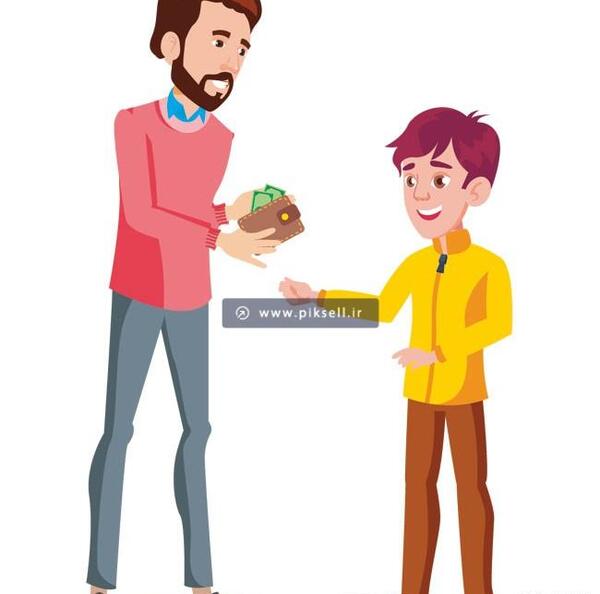 عکس پدر پسری کارتونی