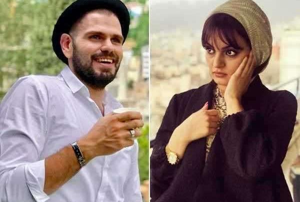 عکس نیلوفر پارسا با همسرش