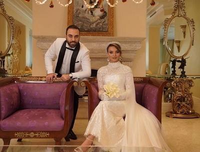 عکس نیلوفر پارسا با همسرش