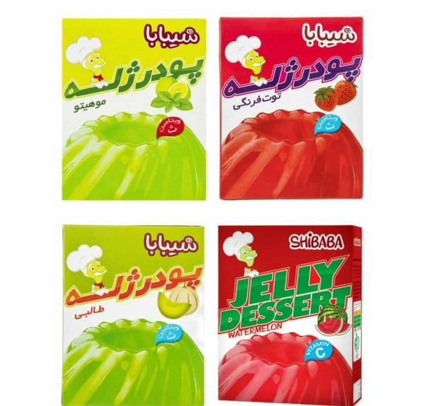 عکس پودر ژله شیبابا