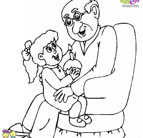 عکس پدربزرگ نقاشی