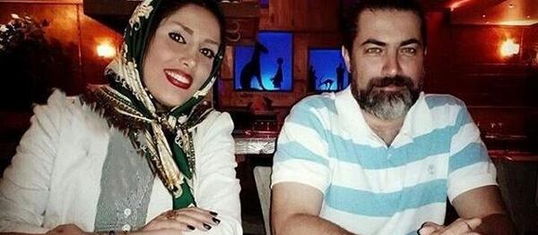 عکس پارسا پیروز فر با همسرش