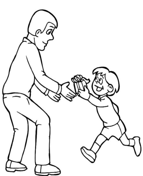 عکس نقاشی پدر و پسر