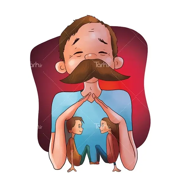 عکس نقاشی پدر و پسر