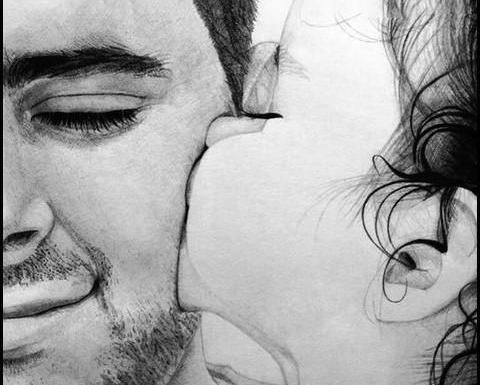 عکس نقاشی پدر و دختری