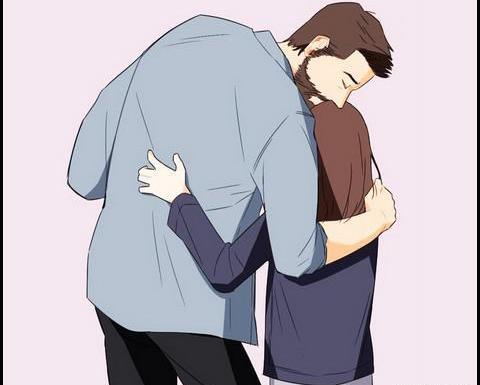 عکس نقاشی پدر و دختری