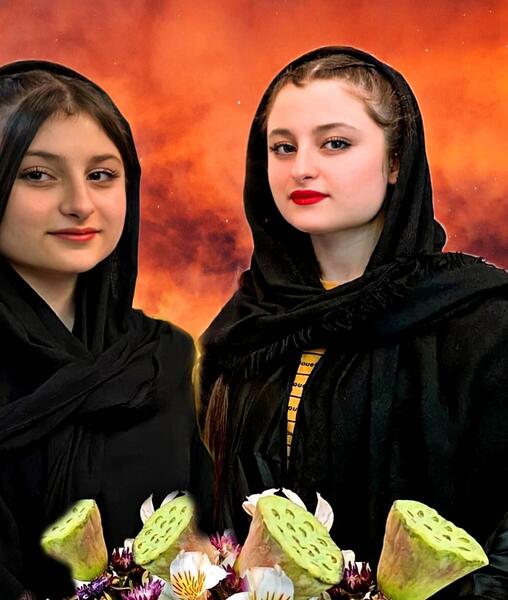 عکس پدر و مادر سارا و نیکا فرقانی اصل در خارج