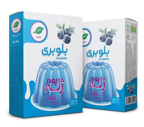 عکس پودر ژله بلوبری