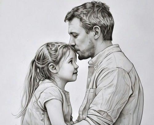 عکس زیبای پدر و دختری