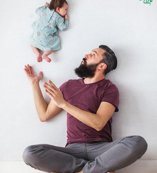 عکس زیبای پدر و دختری