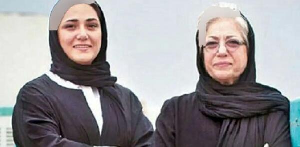 عکس پدر و مادر باران کوثری