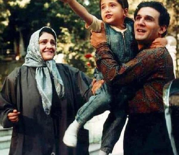 عکس پدر و مادر باران کوثری