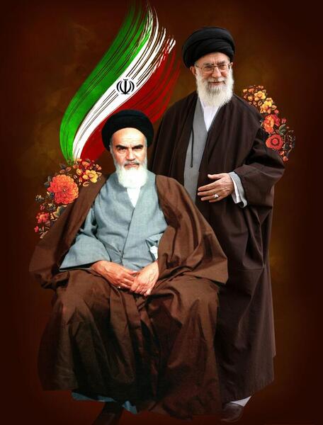 عکس پدر و مادر خمینی در موزه لندن
