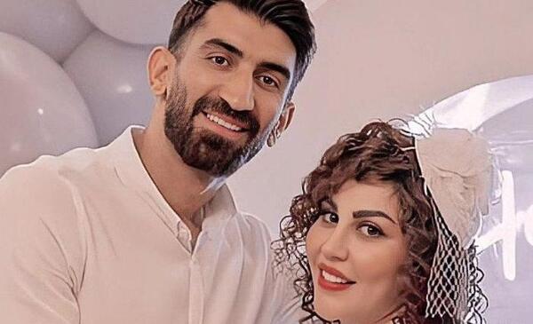 عکس بیرانوند و زنش