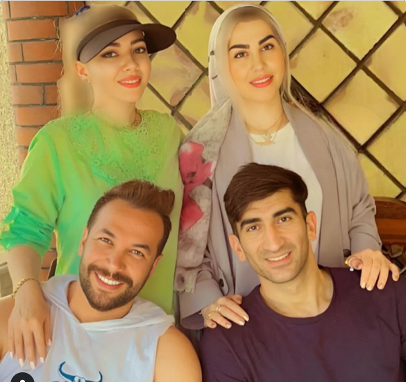 عکس بیرانوند و همسرش در استخر