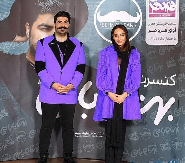 عکس عروسی بهنام بانی و همسرش