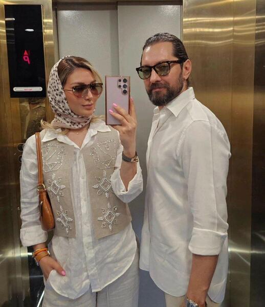 عکس های بهرام افشاری و همسرش