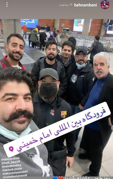 عکس بهنام بانی با مادرش