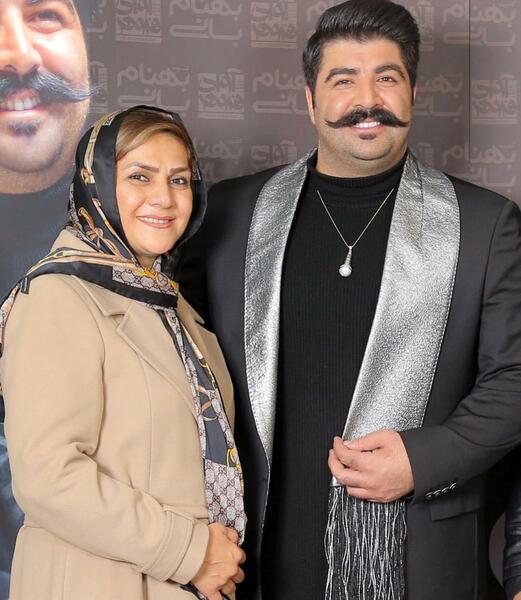عکس بهنام بانی با مادرش