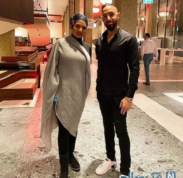 عکس مهناز افشار و همسرش در خارج