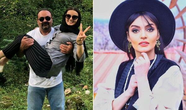 عکس باران در سریال آوای باران و همسرش