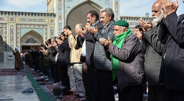 عکس نماز باران امام رضا
